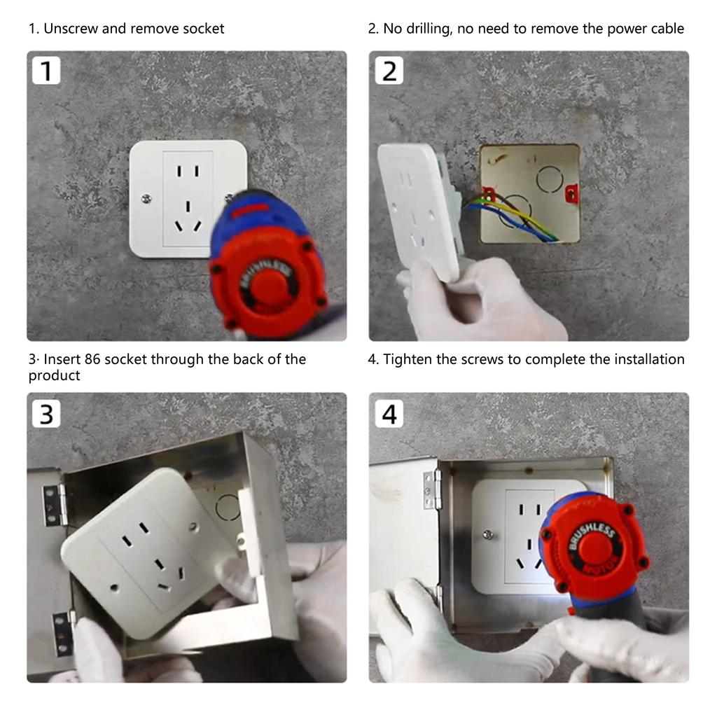 Weatherproof Sturdy Stainless Steel Socket Cover for Enhances Security and Environmental Protective of Outlets