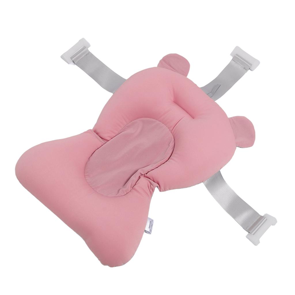 Soft Baby Bath Support Cushion Pad Cute Breathable Adjustable Newborn Bathtub Floating Pillow Mat