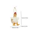 Rubber Hens Key Ring Cartoon Egg-laying Animal Key Holder Adorkable Plush Chicken Keychain  School