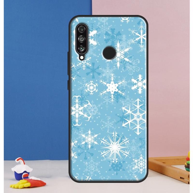 Чехол 'Рождественские Снежинки' для Huawei Nova Y73 Y72 Y70 Y90 Y60 Y61 Y91 12s 12i 11i 8i 9 10 SE P30 P40 Lite P60 Pro