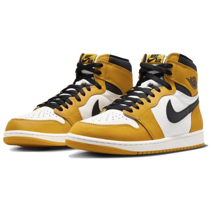 Кроссовки унисекс Air Jordan 1 Retro High OG Yellow Ochre Black Sail DZ5485-701