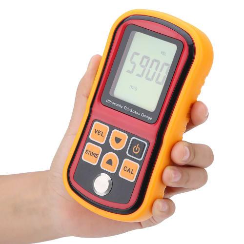 FTVOGUE Ultrasonic Plate Thickness Gauge, Automatic Thickness Gauge, Digital Ultrasonic Thickness Gauge 1.2-220mm Steel Width Test Monitor