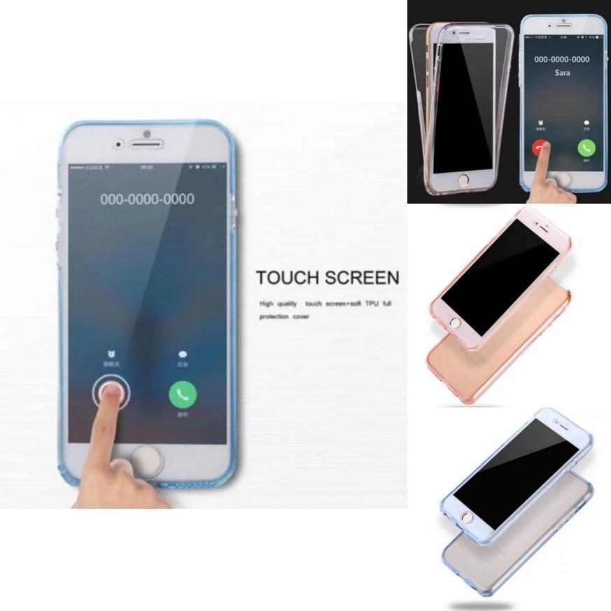 Силиконовый прозрачный защитный чехол 360 градусов для iPhone Чехол Samsung