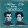 LP Record VLADIMIR ASHKENAZY ZUBIN MEHTA  Brahms Piano Concero No. 2 In B Fl CS6539 LONDON 1967 Canada Classical Used