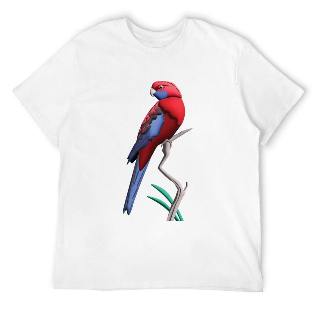 Crimson Rosella T-Shirt shirts graphic tees street wear outfits for men