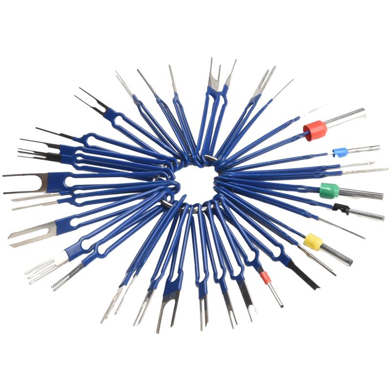 36Pcs Terminal Removal Tool Kit Depinning Tool Electrical Connector Pin Removal Terminal Disassembly Tools Car Pin Extraction