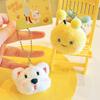 Bee Jinnew Capybara Plush Keyring With Vibrating Wings Bee Themed Doll Gift For