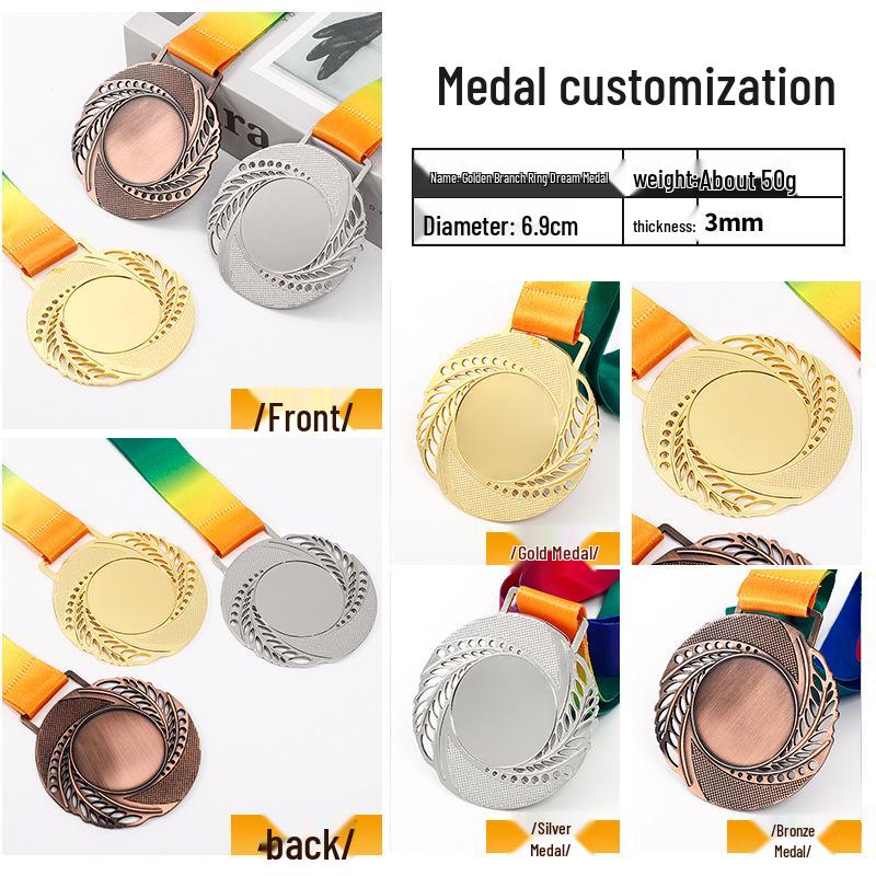 Custom Gold Foil Medal Plaque for Kindergarten Achievements