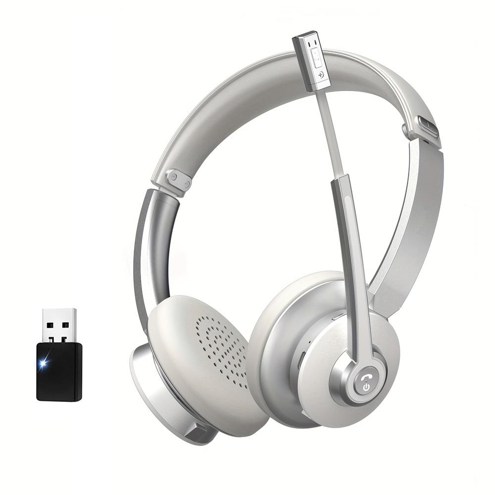 Wireless Telephone Headset with Microphone | Wireless Office Headphones for Remote Work and Business Calls