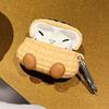 For AirPods Pro 2/AirPods Pro Silicone Case Peanut Shaped Earphone Protective Cover with Buckle