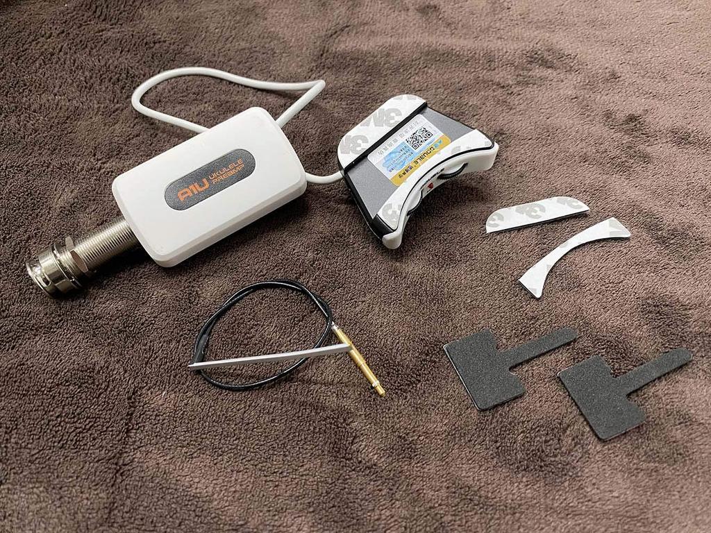 Double Active Pickup for Ukulele Piezo Type Active Power Jack Module A1U