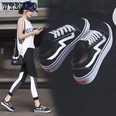 Весенние парусиновые туфли, женская корейская версия, спортивная повседневная обувь Joker, классические черные туфли, весенне-летняя модная обувь на плоской подошве