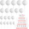 Blue Cake Topper Balls Cupcake Topper Baking Decorations White Gold DIY Cake Insert Toppers Baby Shower Boy Birthday Party Decor
