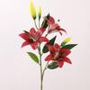 Шелковая лилия Брауна с эффектом реального прикосновения, пластиковые искусственные цветы для гостиной, для рабочего стола