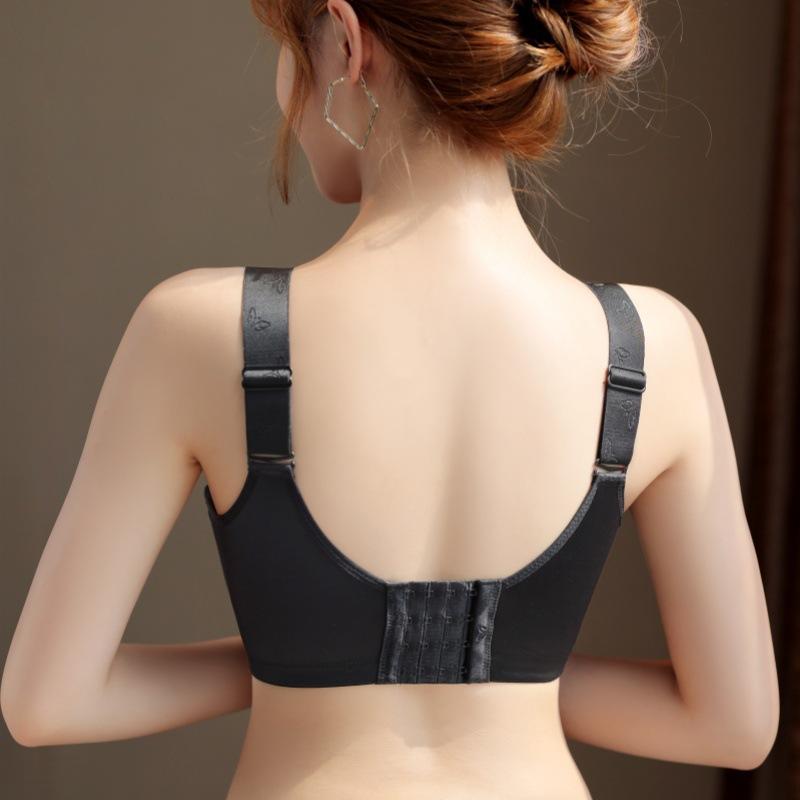 Мода Плюс размер тонкое бесшовное нижнее белье тетя анти-провисание спортивный бюстгальтер собранный, чтобы закрыть пару грудей