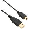 BUFFALO USB2.0 Cable (A To miniB) for Camera Slim Type Black 1m BSUAMNSM210BK