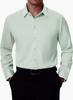 Мужская рубашка с четырехсторонней эластичностью business casual с пуговицами длинный рукав однотонная не требует глажки