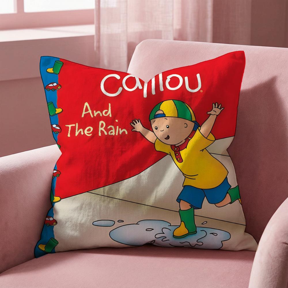 Caillou Cushion Cover MultiScene Pillow Cover for Home  Car  Reversible Soft  Durable for Daily Use