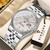 BINBOND New OrIginal Quartz Watches For Men Waterproof Luminous Precise Auto Date Stainless Steel Men's Watch Luxury Reloj