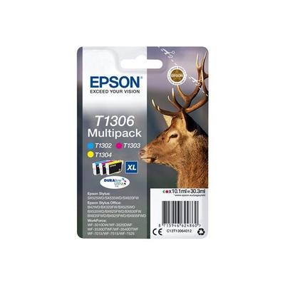 Epson Мультиупаковка T1306 - Олень - Голубой, Пурпурный, Желтый (C13T13064012)
