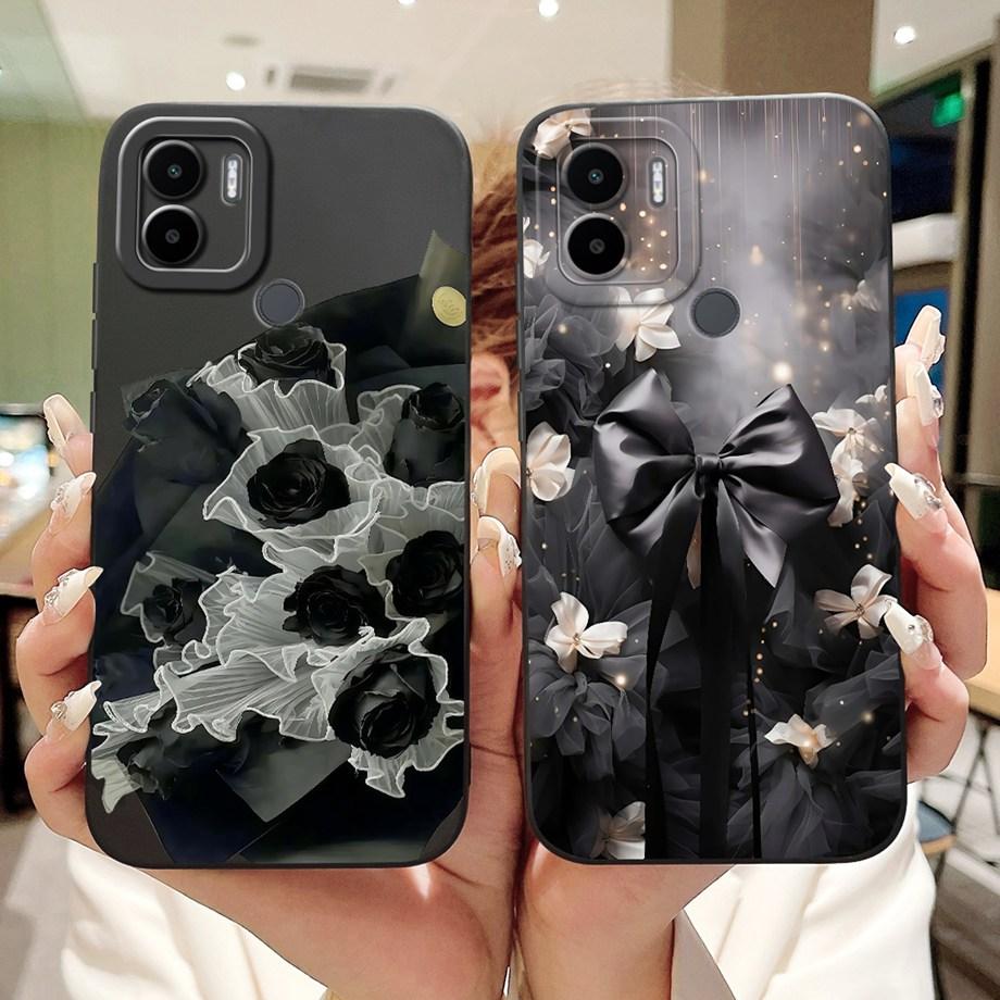 Чехол для Xiaomi Redmi A1+ A2+ A1 A2 A3 A3X A3 Pro Funda Redmi A5 A4 С рисунком Сердце Бантик Цветочный Мотив Чехол Мягкий Силикон