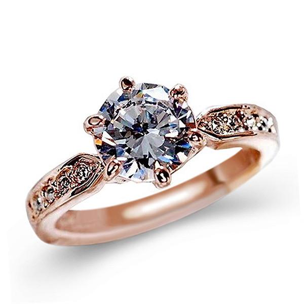 Кольцо-коготь с кристаллами и покрытием Rose Gold, регулируемого размера, для мужчин и женщин, подарок
