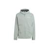 Solid Color Logo Sports Outdoor Hooded Waterproof Jacket Men Outerwear Silver Gray Green IN4771