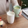 Круглая чашка для полоскания рта из пшеничной соломы с современным дизайном, подходит для подарков