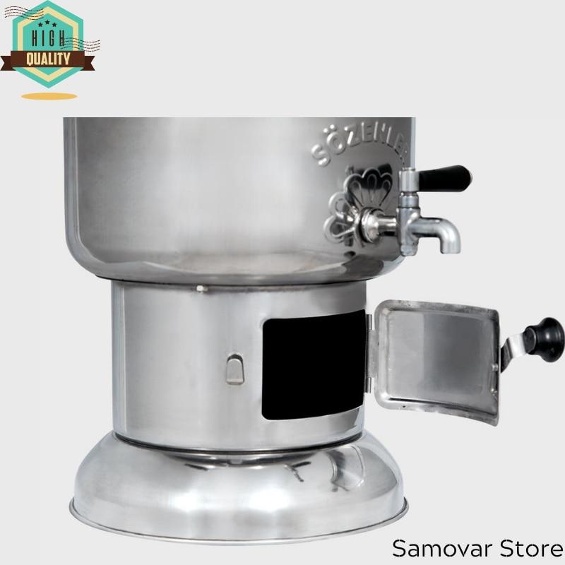 Самовар из нержавеющей стали Подогреватель чайника для кемпинга Чайный набор Оборудование для кемпинга Кофеварка