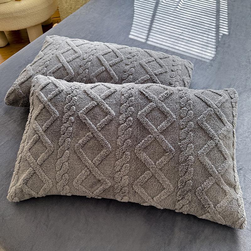 Однотонные Наволочки Велюровая Наволочка Funda Almohada 48x74см Наволочка Прямоугольная Наволочка для Подушки Теплые Наволочки 1 шт 2 шт