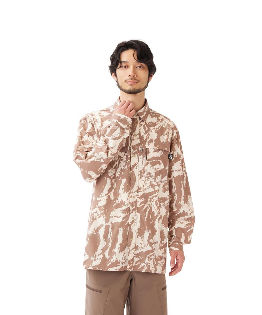 Snow Peak Рубашка с длинным рукавом Wilkin Long BEIGE PT M EP-SH-26SU001 - Топы, Рубашки, Рукав, Мужские и Женские,