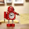 Creative Student Alarm Clock Metal Child Boy Learning Cartoon Robot Mute Small Alarm Clock