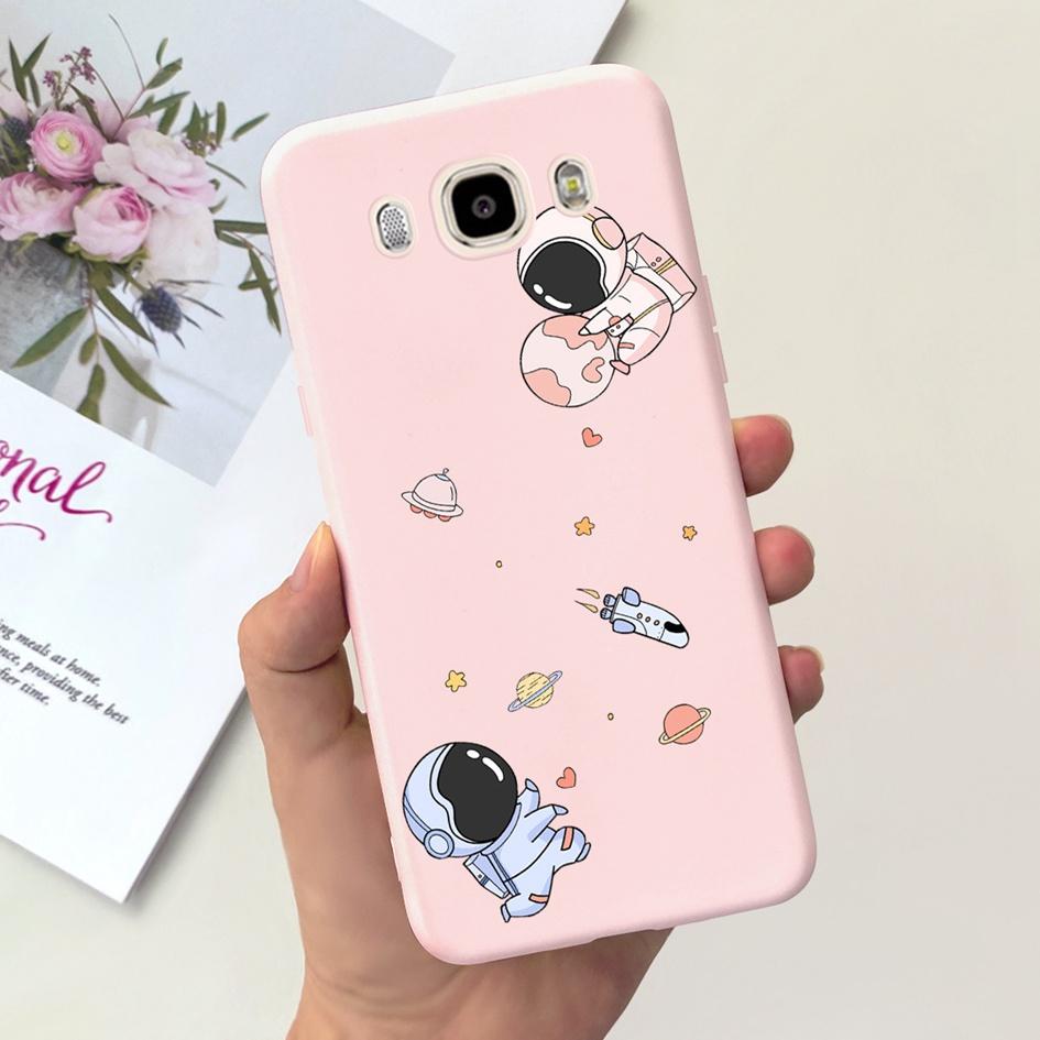 For Samsung Galaxy J7 J5 J3 2016 Case SM-J320F J510F J710F Phone Cover Cute Astronaut Silicone Bumper For Samsung J2 2016 Fundas