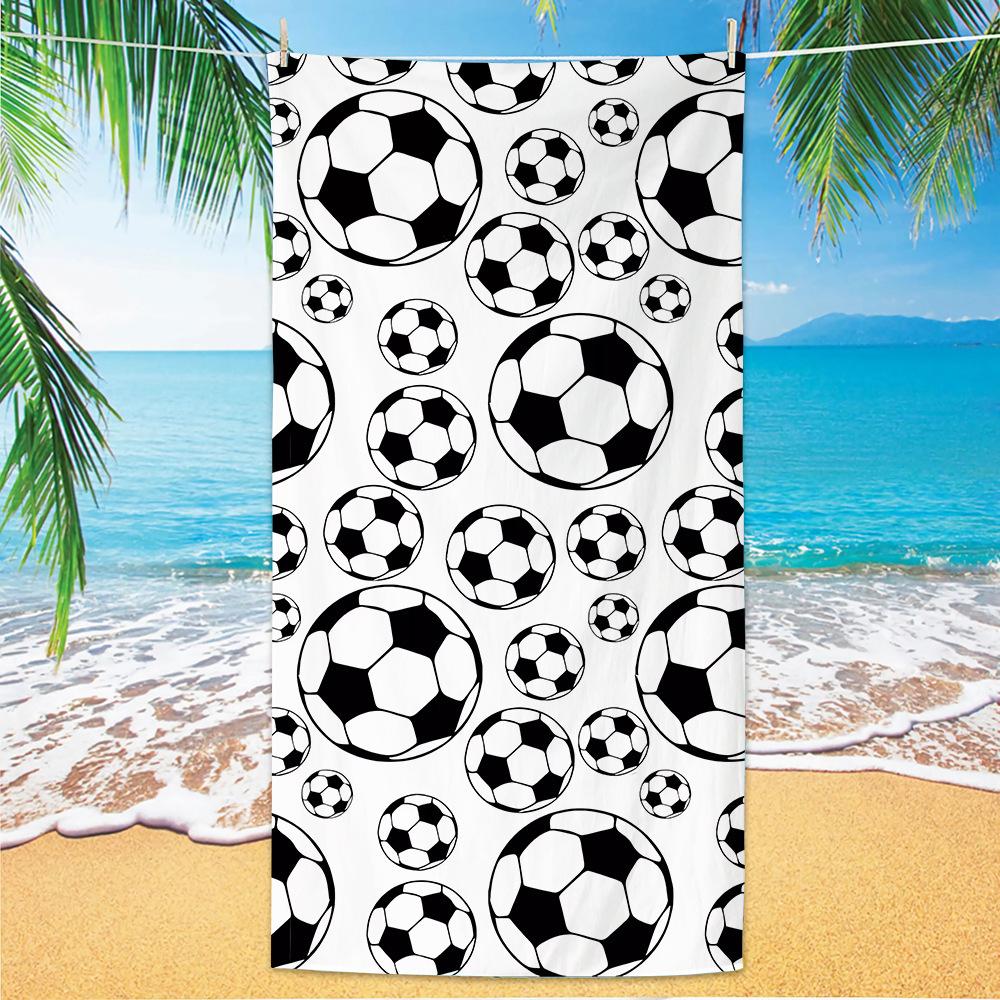 New Football Beach Towel World Cup Theme Microfiber Beach Towel Adult Large Beach Towel