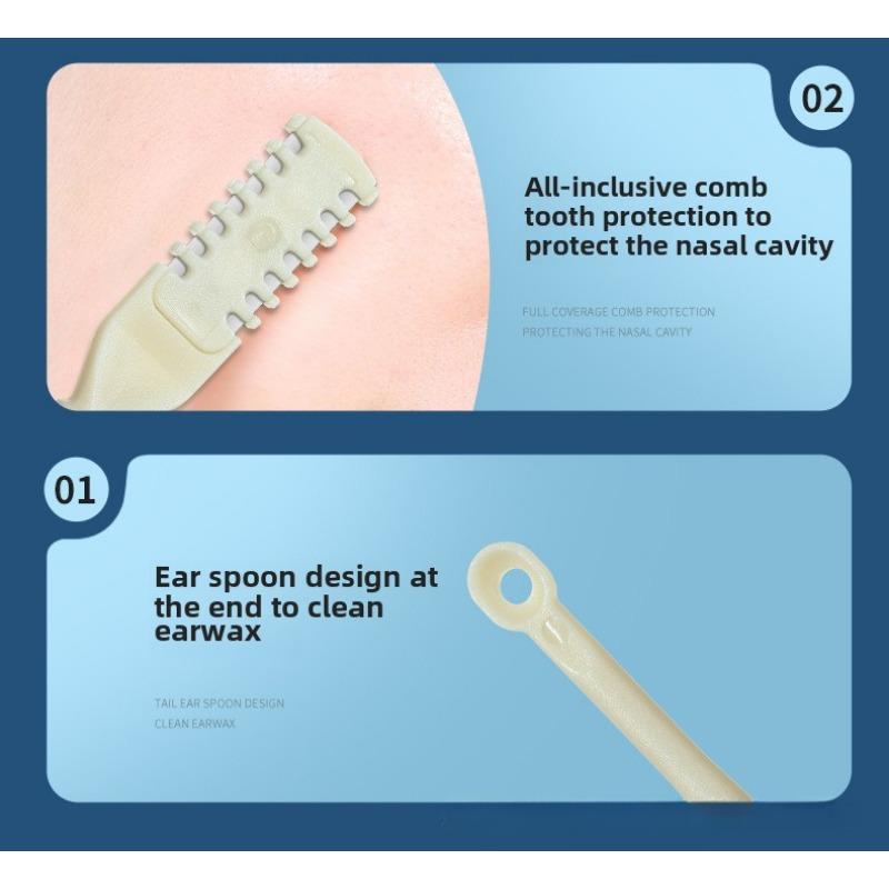 Бритва для удаления волос в носу Ручная очистка Специальный набор для бритья Мужской и женский инструмент для стрижки ноздрей с защитой от царапин Двойная головка