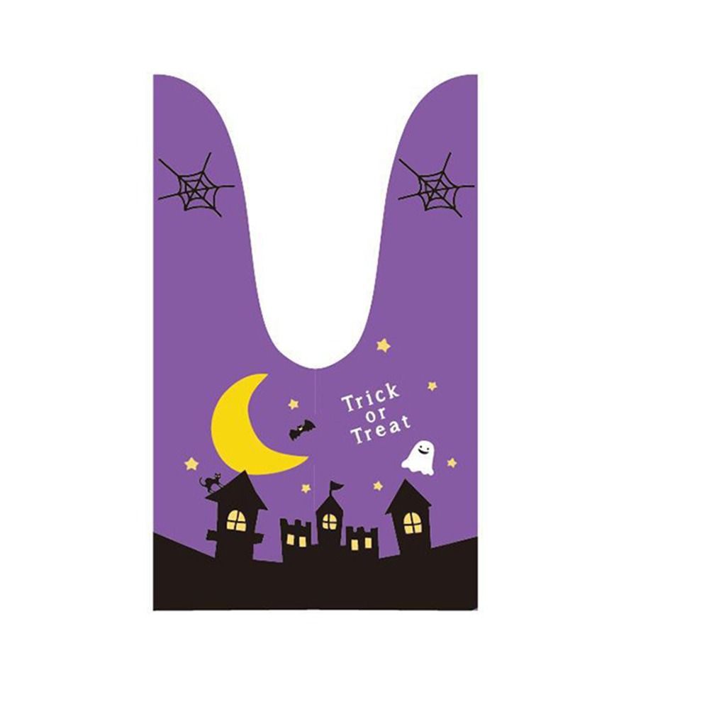 Colorful Halloween Treat Bags Cartoon pattern Snacks Bag Opp Bags Packaging Bags  Halloween Decor