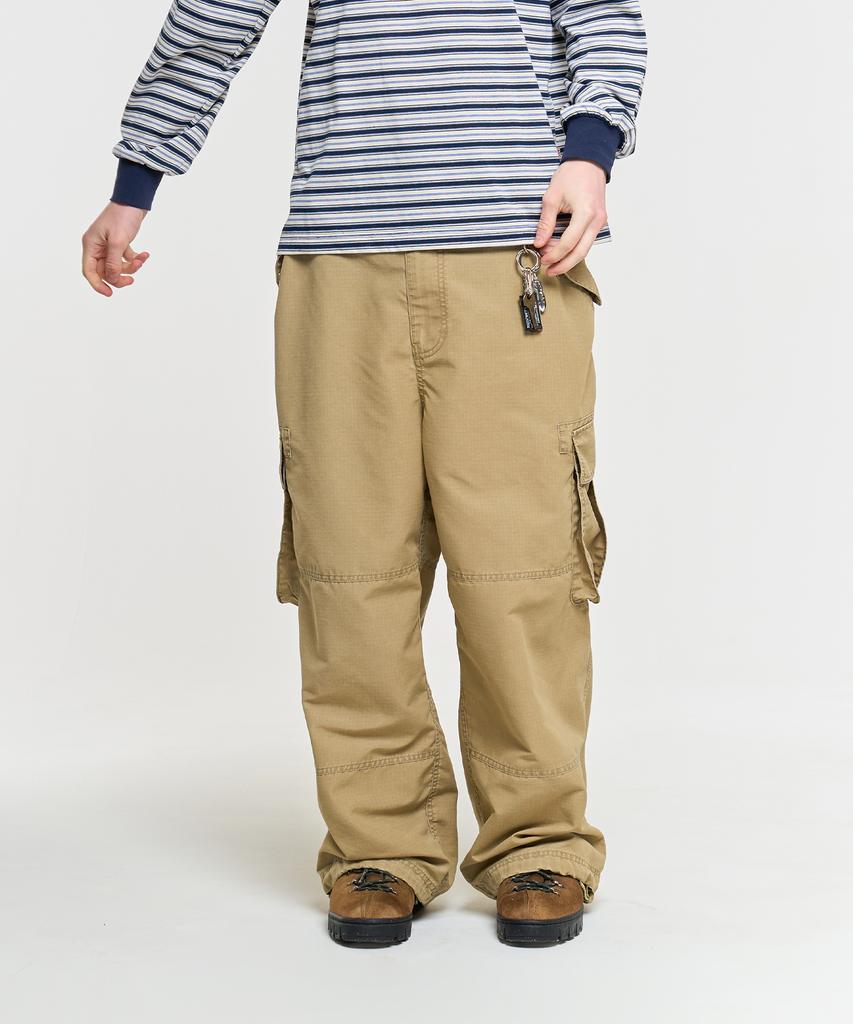 AECA Ripstop Washing Cargo Pants-Beige