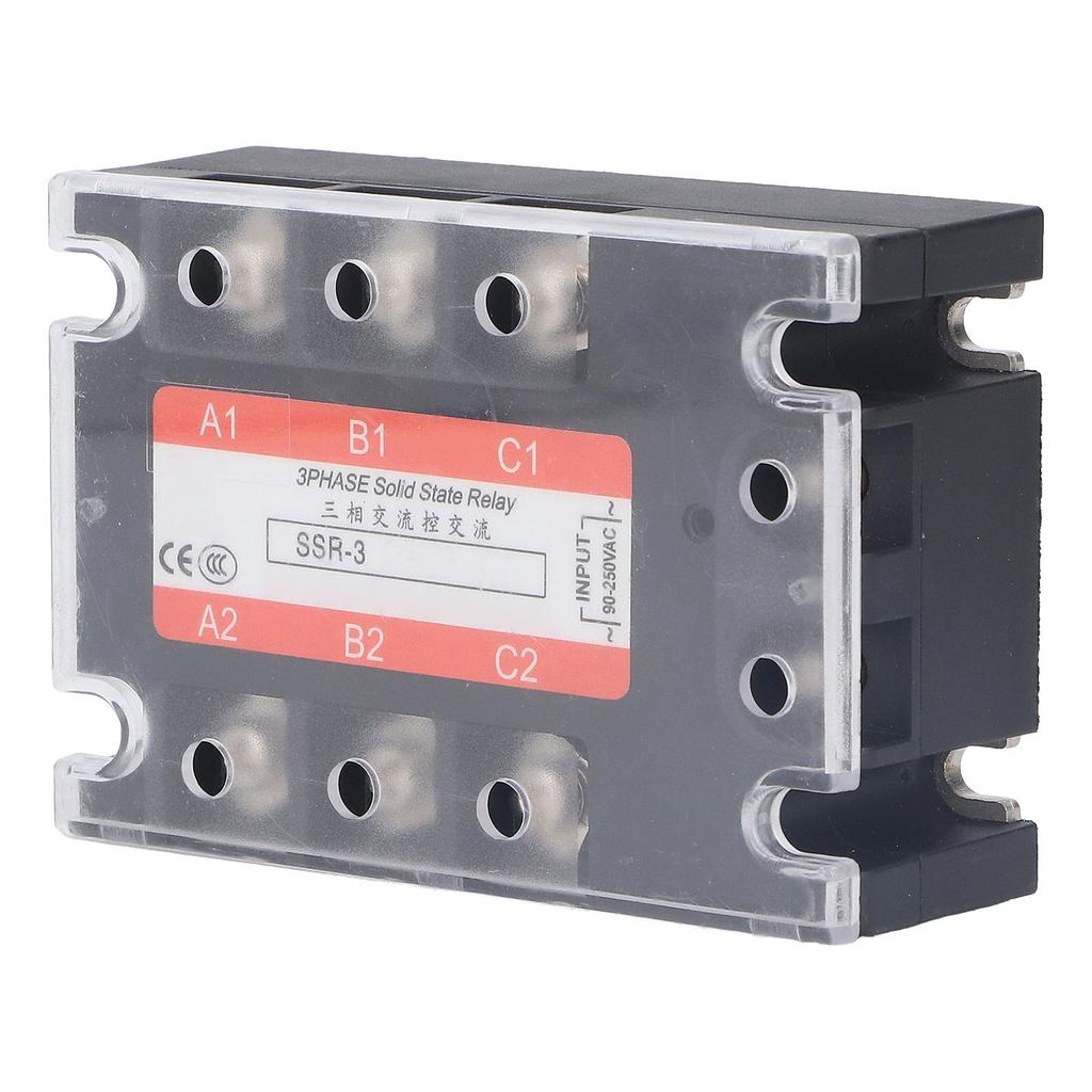 3-фазное твердотельное реле 10A светодиодный индикатор огнестойкое реле переменного тока для станка с ЧПУ 480 В