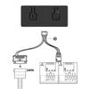 Конвертер 5V 3Pin ARGB в 12V 4Pin ARGB Конвертер 5V ARGB в 12V ARGB Ручной контроллер Передача Вентилятор корпуса