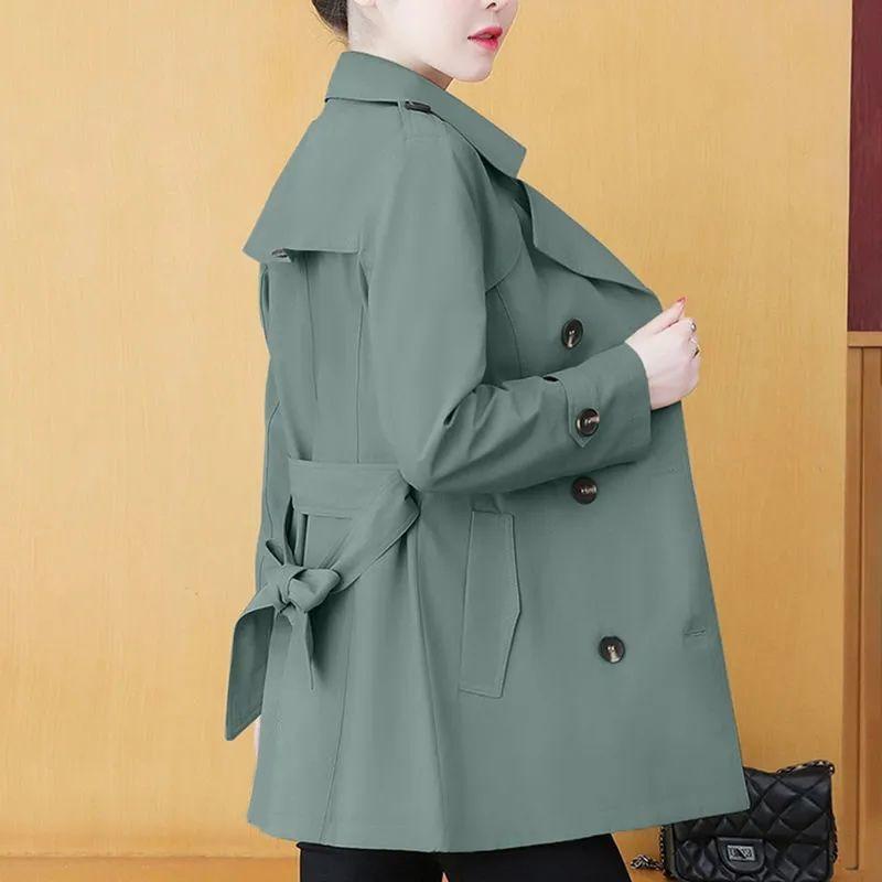 Women's Windbreaker Women's Spring and Autumn Fashion Casual Versatile Medium Length Coat Women's Coat