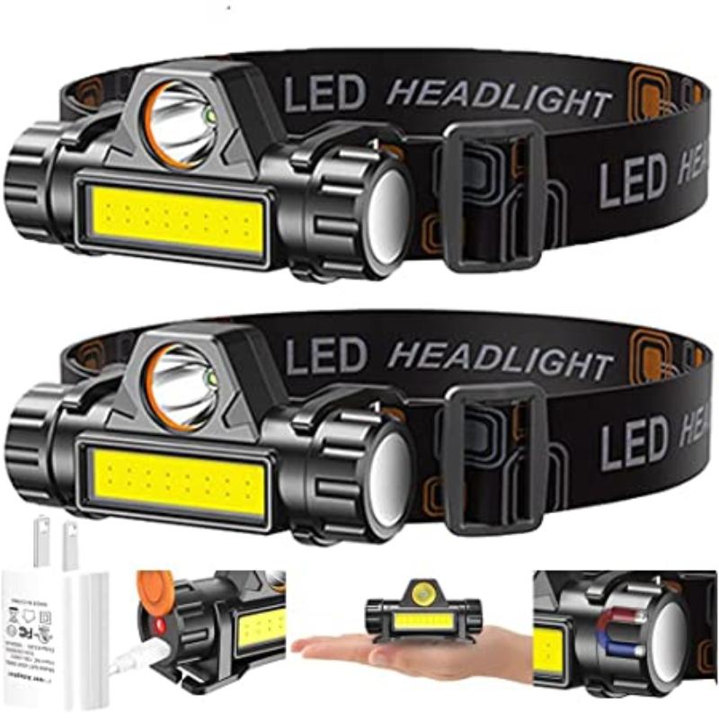 COB+LED Headlamp New Arrival Camping Headlight Outdoor Waterproof Head Lamp Super Bright Mini Head Flashlight