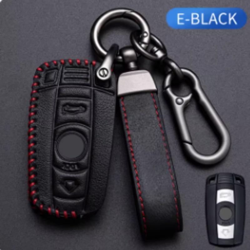 Leather Car Smart Key Case Cover Fob For BMW E60 E61 E70 E81 E87 E90 E91 E92 X1 X5 X3 1 3 5 6 Series Z4 Protector Shell Accessories