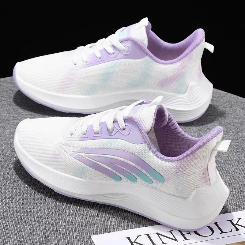 2025 Women's Flying Woven Shoes Women's Mesh Shoes Breathable and Comfortable Women's Shoes Trendy Fashion Casual Women's Shoes Mesh Running Shoes