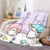 6 Размеров Теплое Мягкое Одеяло Sanrio Little Twin Stars Пушистое Детское и Взрослое Плюшевое Покрывало Плед для Дивана Кровати