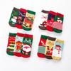 3Pair/lot Cotton Spring Winter Autumn Baby Girls Boys Kids Socks Children Striped Terry Snowflake Elk Santa Claus Christmas Bear