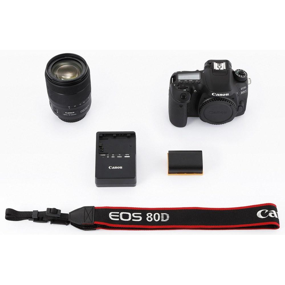Canon Цифровая зеркальная фотокамера Canon EOS 80D Комплект объективов EF-S18-135mm F3.5-5.6 IS USM