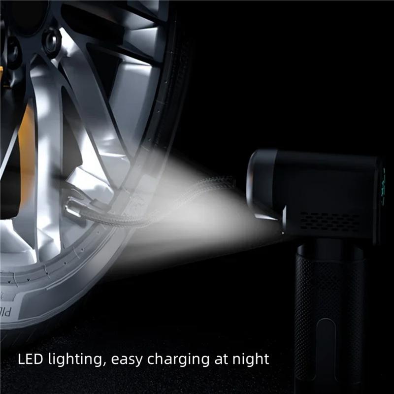 2025 Trend EAFC Portable Air Compressor Wireless Or Wired Inflatable Pump Portable Digital Tire Inflator For Car, Bicycle, Balls