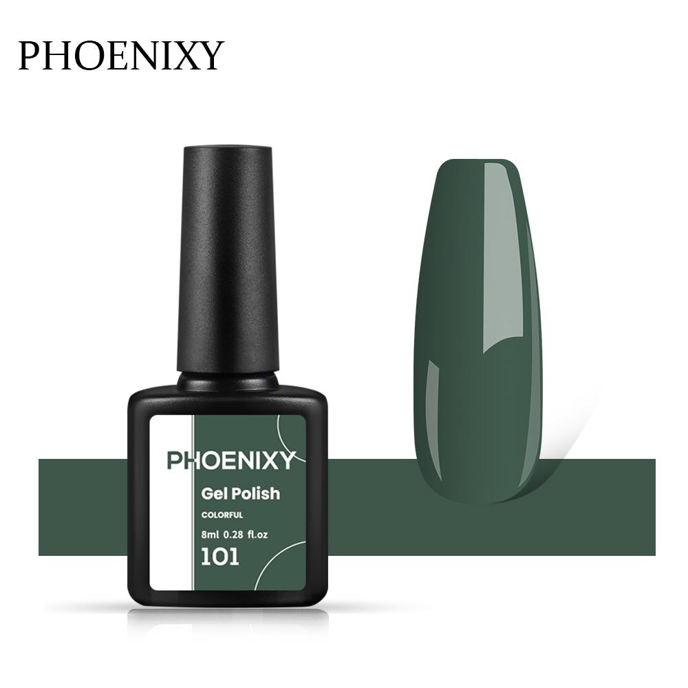 PHOENIXY, 60 цветов, гель-лак для ногтей, долговечный гель-лак, верхнее базовое покрытие, полуперманентный гель-лак, дизайн ногтей «сделай сам»