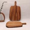 Деревянная разделочная доска Доска для закусок Двусторонняя сырная доска для кухни Кемпинга Поднос для подачи еды с ручкой