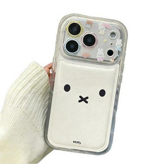 Чехол Melody Expression с текстурой кожи для iPhone 17 Pro Max/16/15 – Мягкий, Защитный, Дизайн очков для чтения.